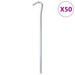 Teltplugger 50 stk 23 cm Ø7 mm galvanisert stål