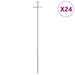 Teltplugger 24 stk 29,5 cm Ø6 mm galvanisert stål