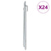 Teltplugger 24 stk V-formet 25 cm Ø20 mm galvanisert stål