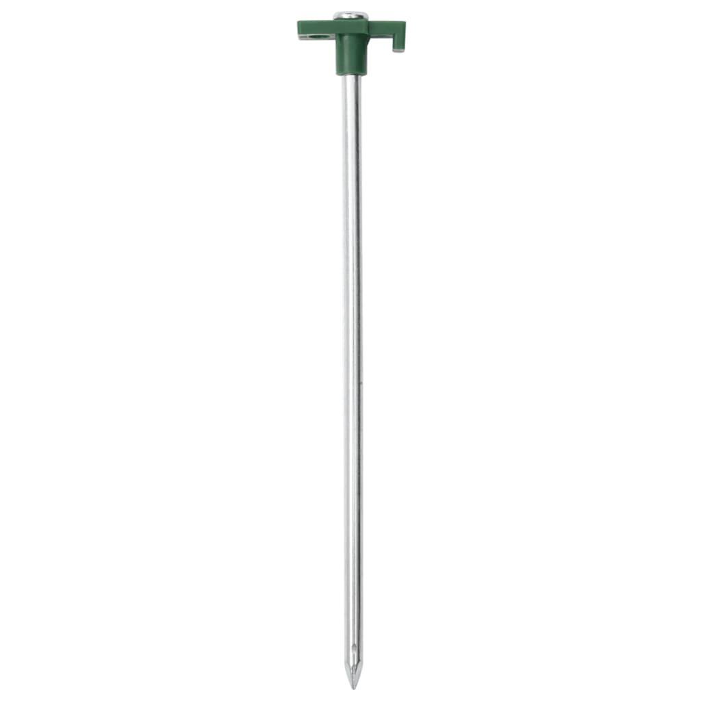 Teltplugger 24 stk 25 cm 7 mm galvanisert stål og PP
