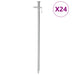 Teltplugger 24 stk 30 cm 8 mm galvanisert stål