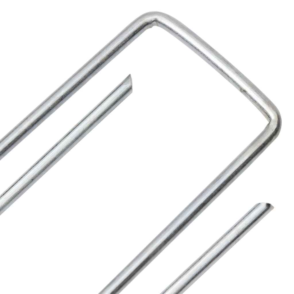 Jordplugger U-formet 25 stk 15x3,5 cm galvanisert stål