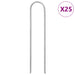 Jordplugger U-formet 25 stk 15x3,5 cm galvanisert stål