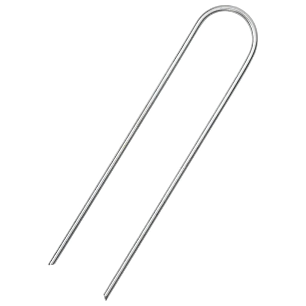 Jordplugger U-formet 25 stk 15x3,5 cm galvanisert stål