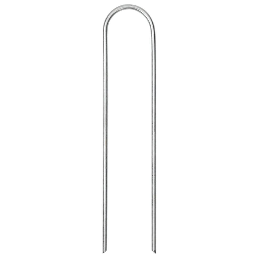 Jordplugger U-formet 25 stk 15x3,5 cm galvanisert stål