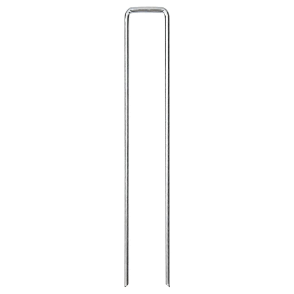 Jordplugger U-formet 25 stk 20x3,5 cm galvanisert stål