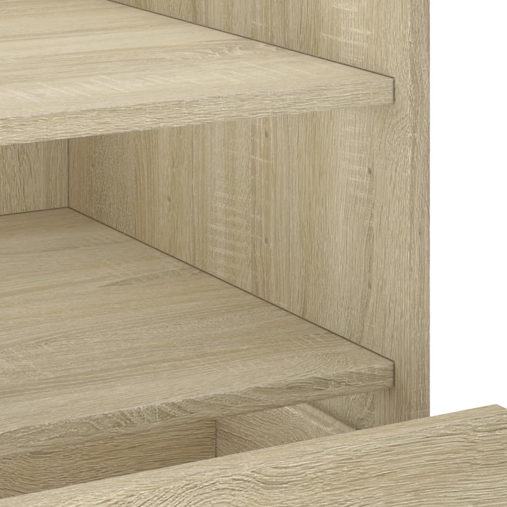 Nattbord 2 stk sonoma eik 45x50x50 cm konstruert tre