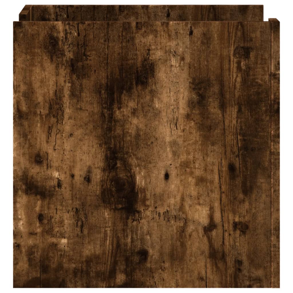 Nattbord røkt eik 45x50x50 cm konstruert tre