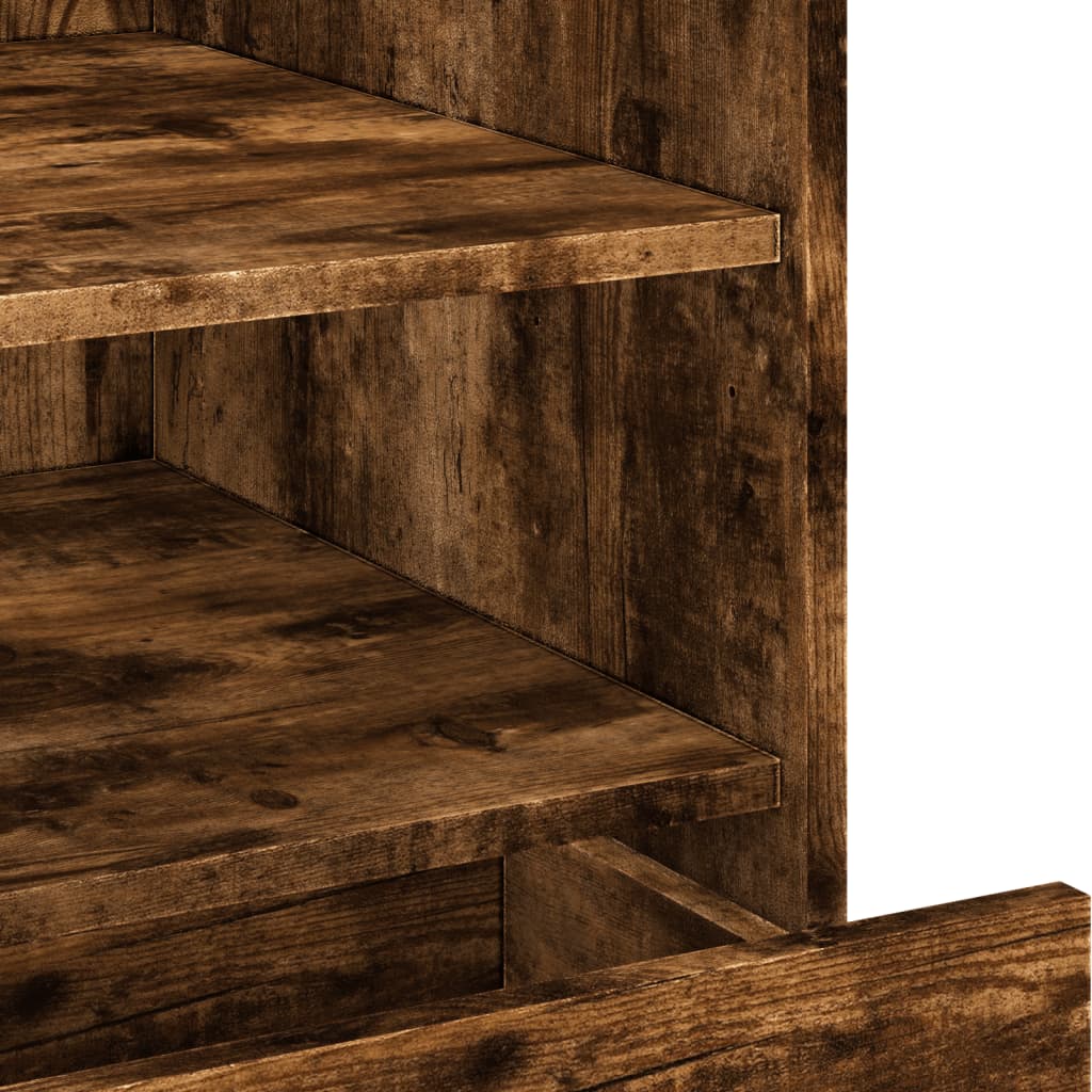 Nattbord røkt eik 45x50x50 cm konstruert tre