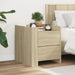 Nattbord 2 stk sonoma eik 45x50x50 cm konstruert tre