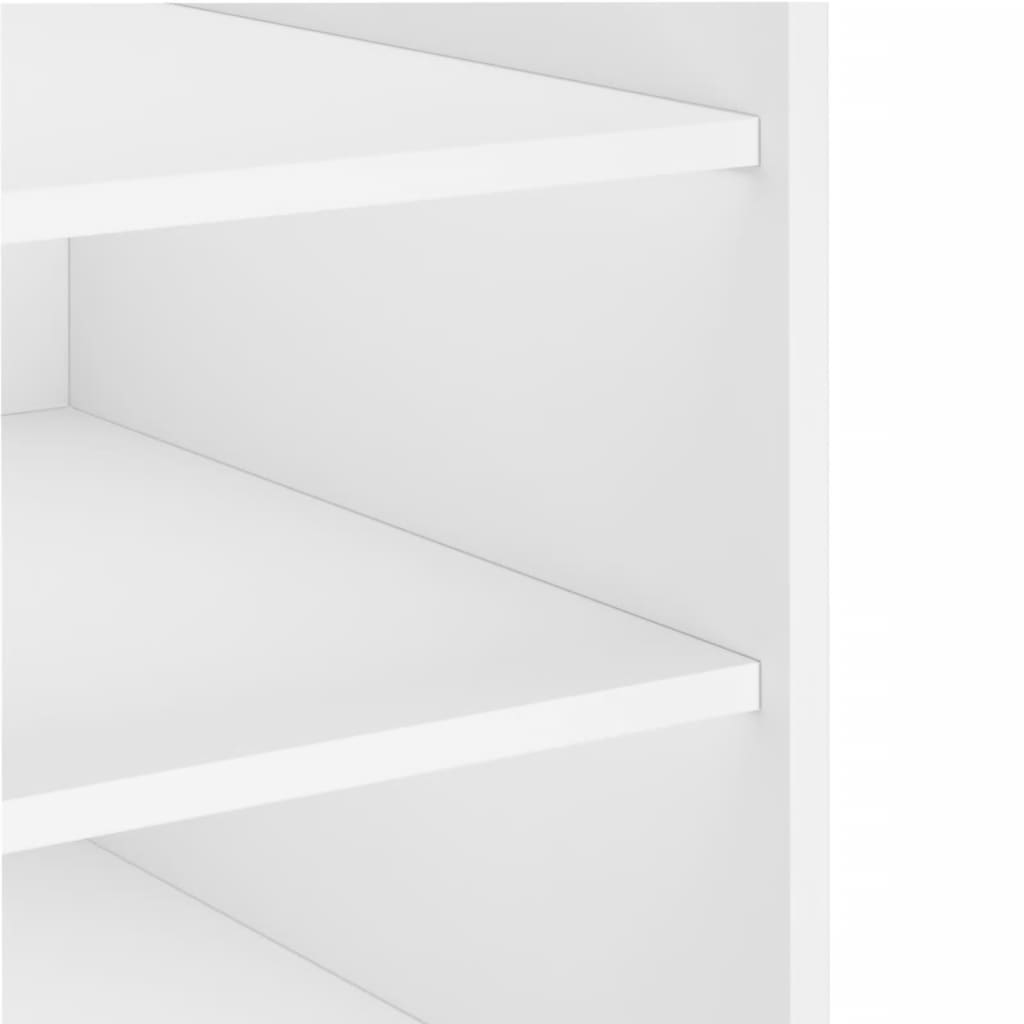 Nattbord hvit 45x50x50 cm konstruert tre