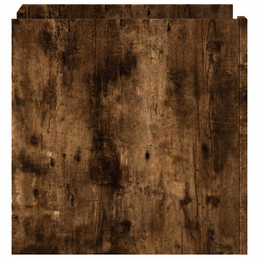 Nattbord røkt eik 45x50x50 cm konstruert tre