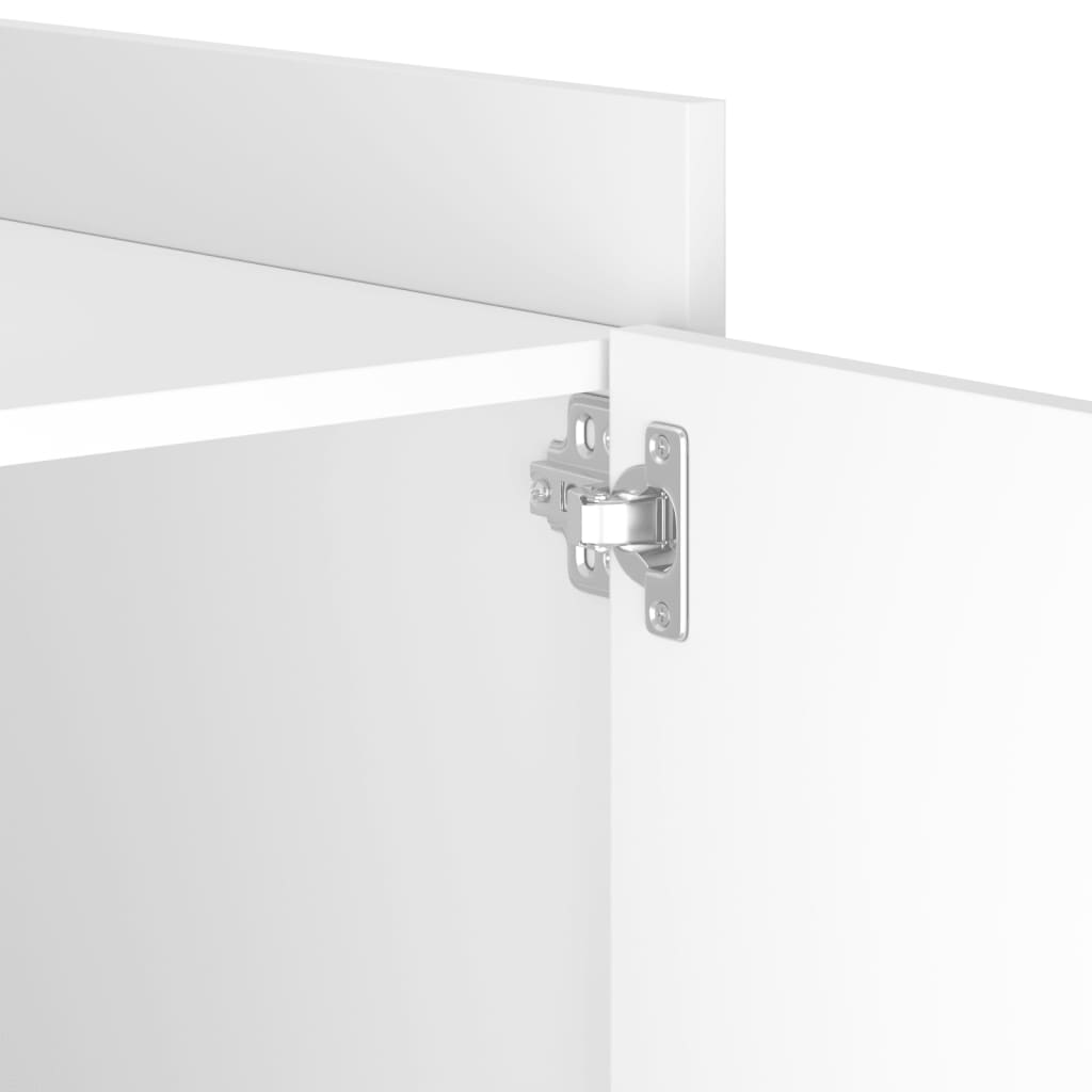 Nattbord hvit 45x50x50 cm konstruert tre