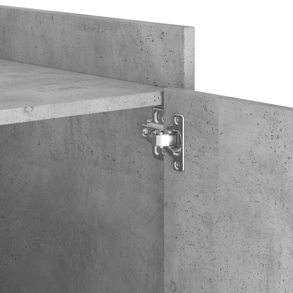 Nattbord betonggrå 45x50x50 cm konstruert tre