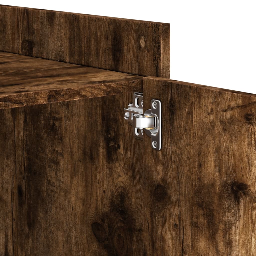 Nattbord røkt eik 45x50x50 cm konstruert tre