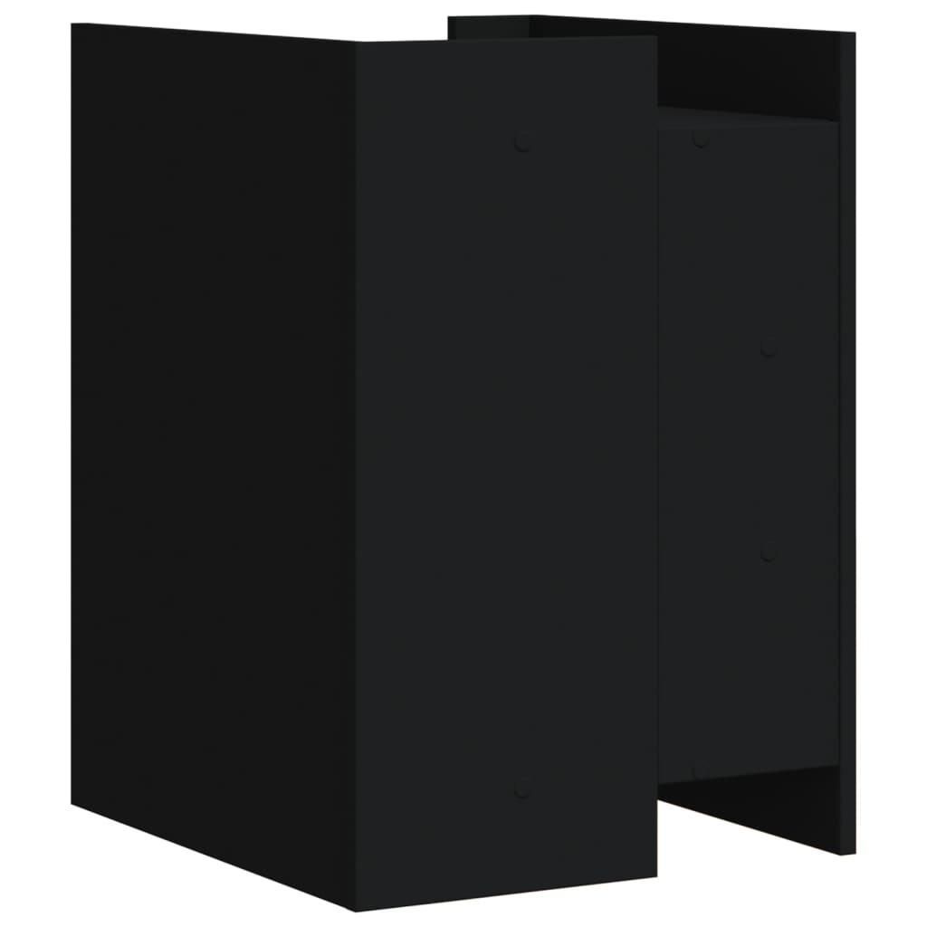 Nattbord svart 45x50x65 cm konstruert tre