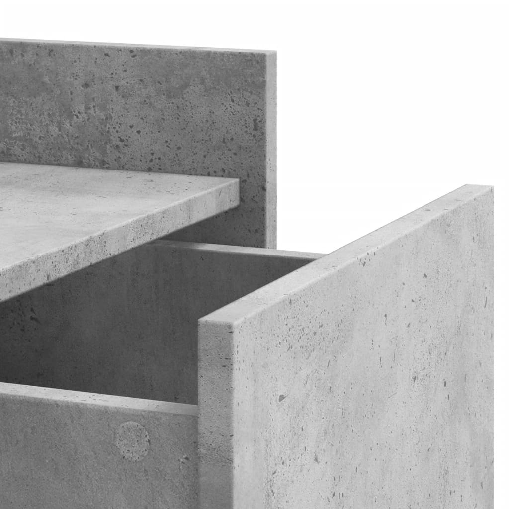 Nattbord betonggrå 45x50x65 cm konstruert tre