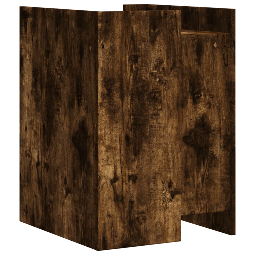 Nattbord røkt eik 45x50x65 cm konstruert tre