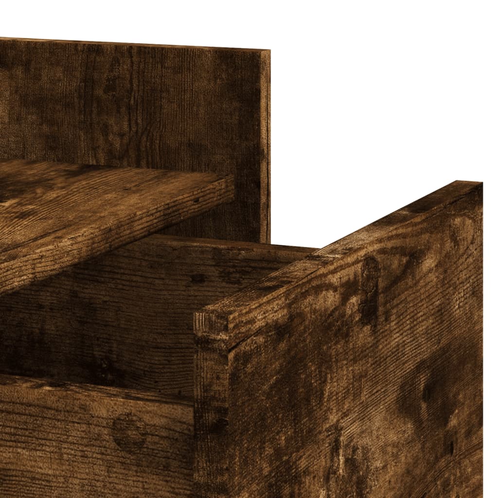 Nattbord røkt eik 45x50x65 cm konstruert tre