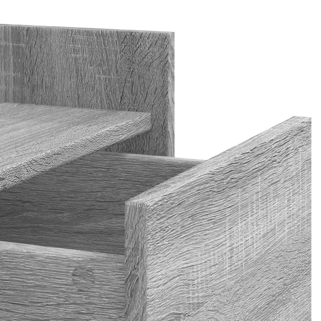 Nattbord grå sonoma 45x50x65 cm konstruert tre