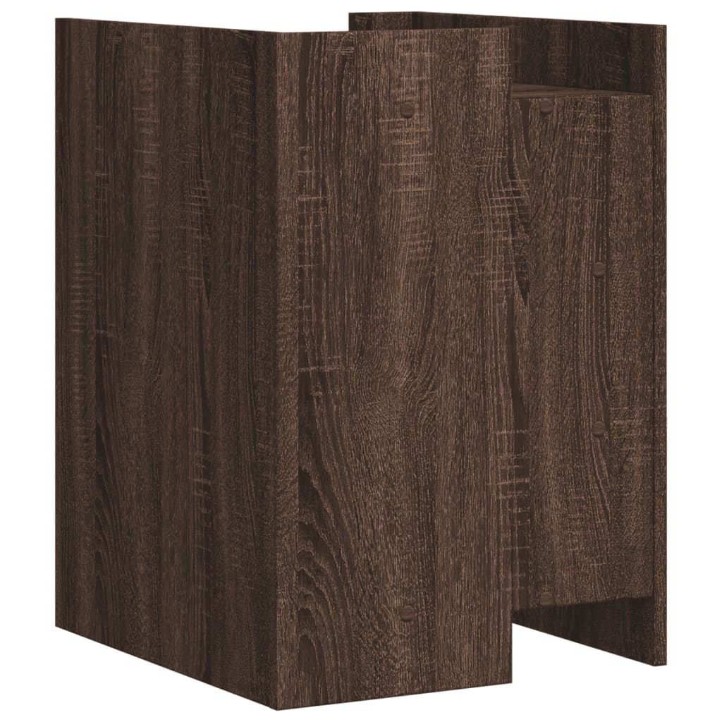 Nattbord brun eik 45x50x65 cm konstruert tre