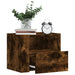 Veggmontert nattbord røkt eik 45x30x35 cm