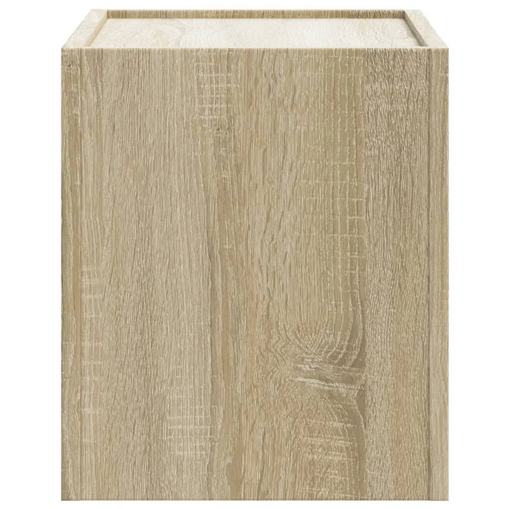 Veggmontert nattbord sonoma eik 45x30x35 cm