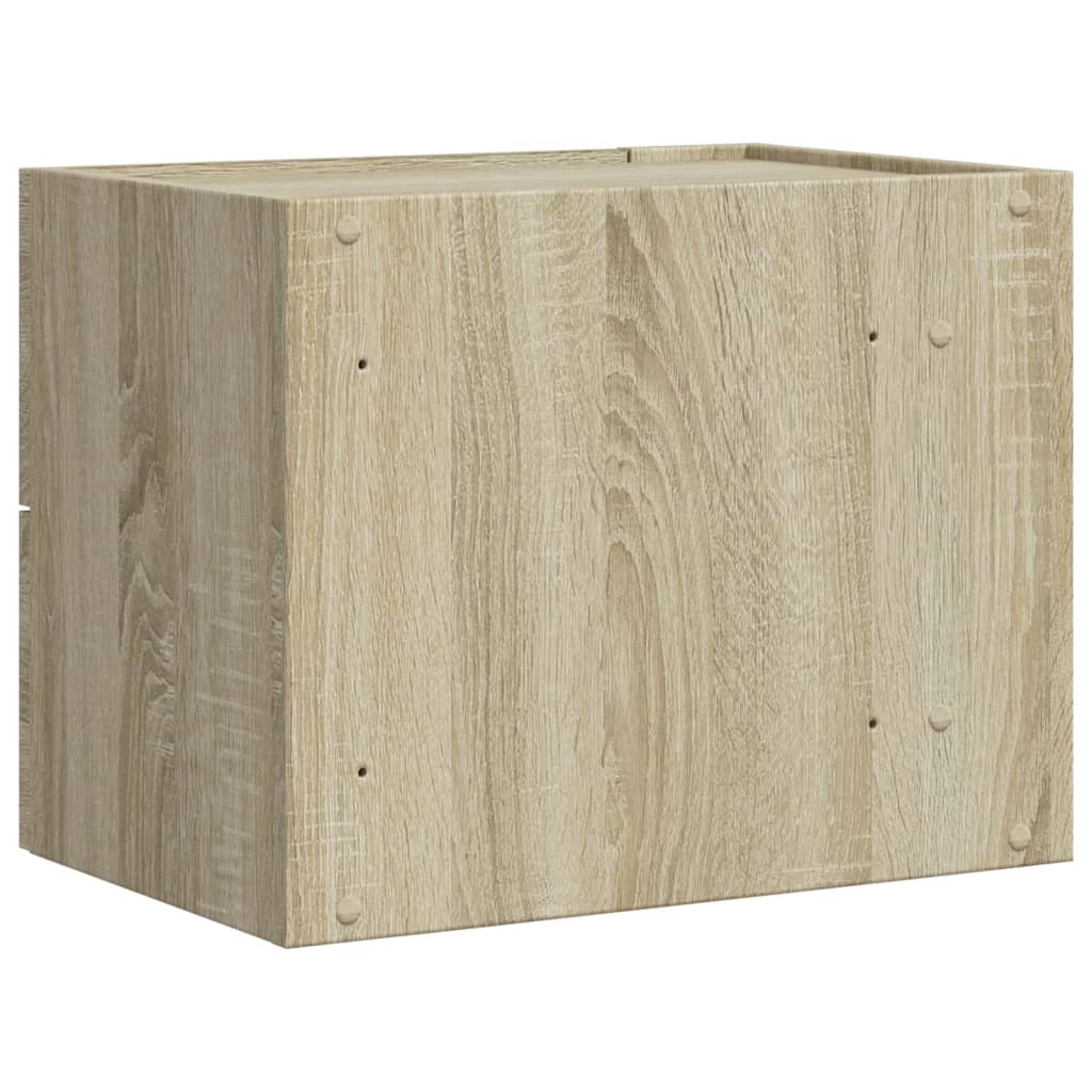 Veggmontert nattbord sonoma eik 45x30x35 cm