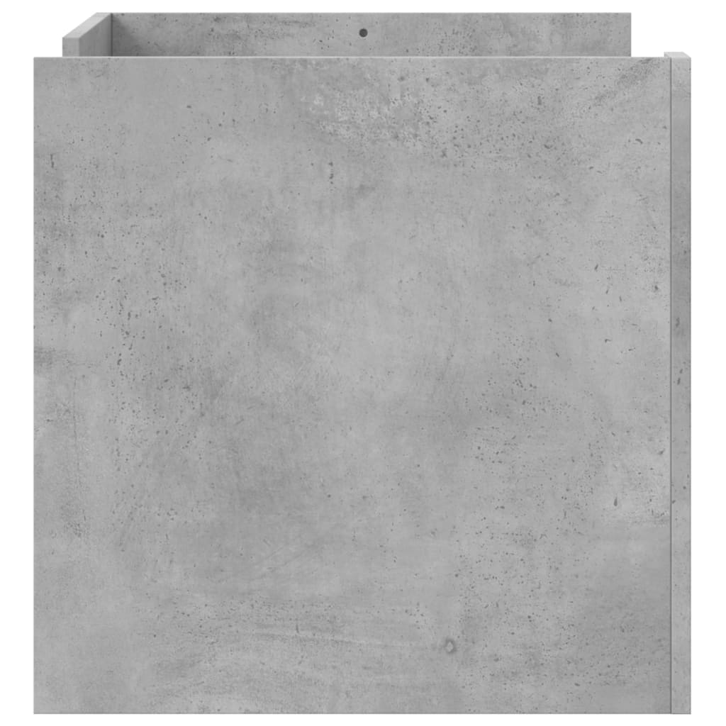 Salongbord betonggrå 80x50x50 cm konstruert tre