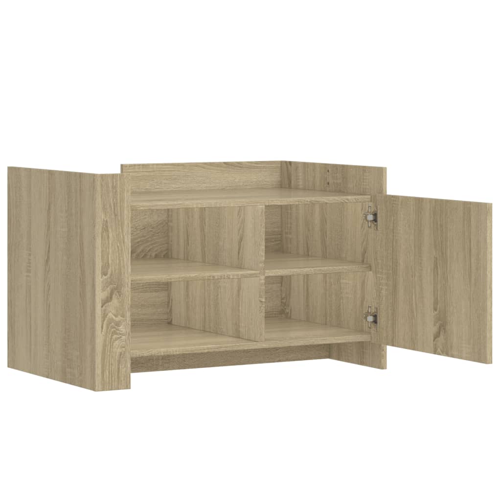 Salongbord sonoma eik 80x50x50 cm konstruert tre