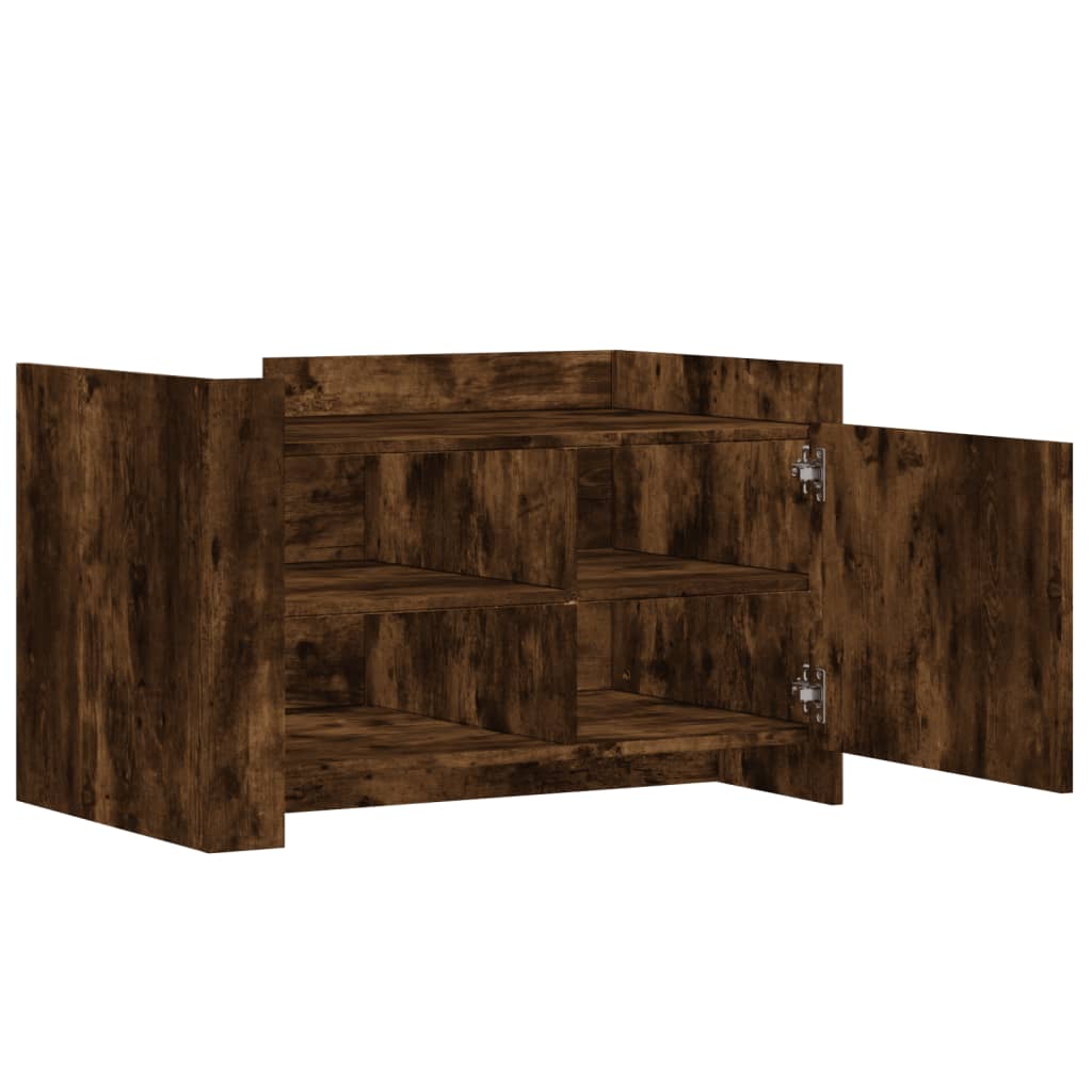 Salongbord røkt eik 80x50x50 cm konstruert tre