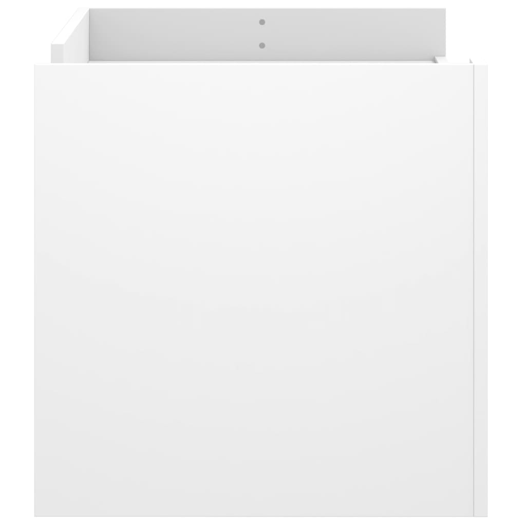 Salongbord hvit 100x50x50 cm konstruert tre