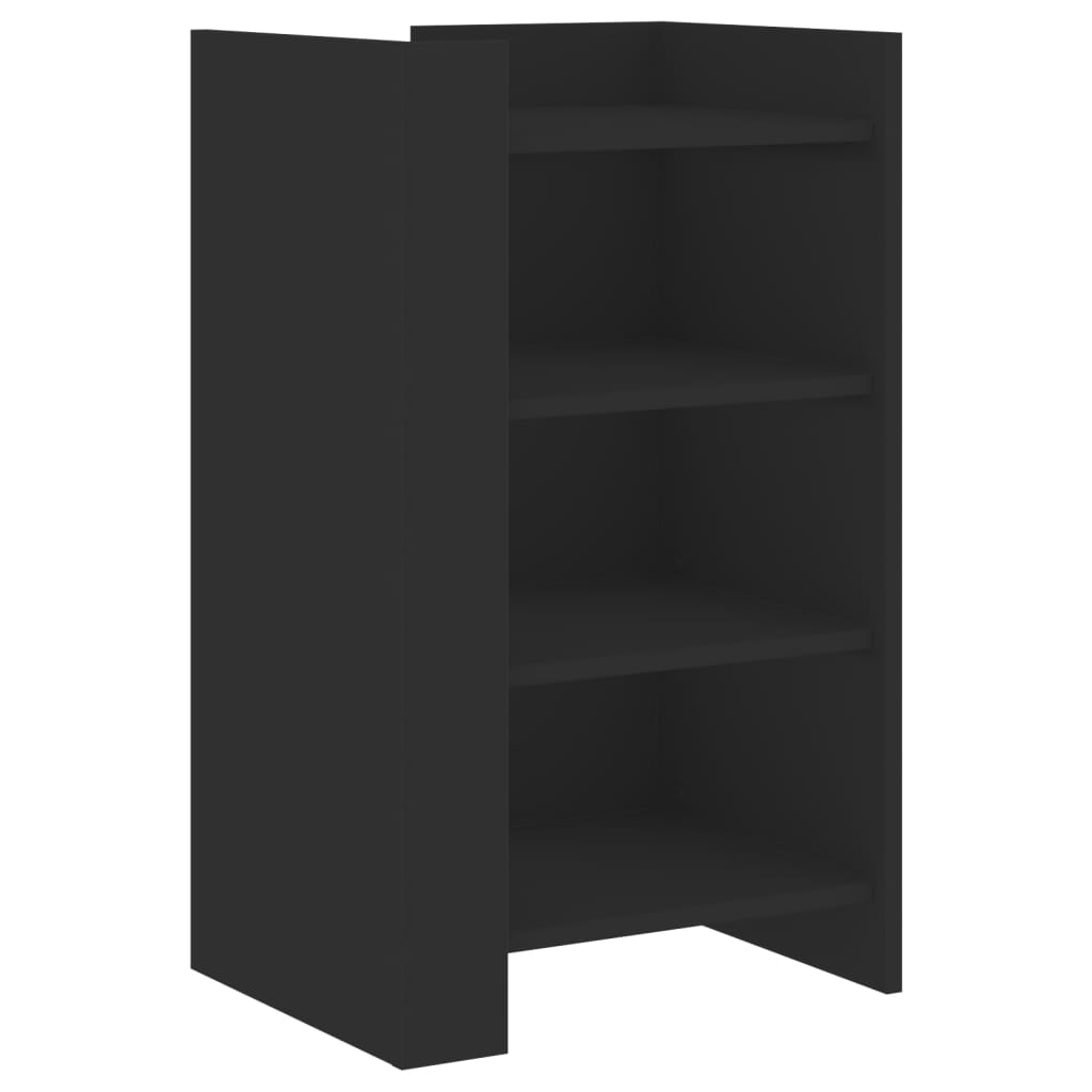 Skjenk svart 45x35x75 cm konstruert tre