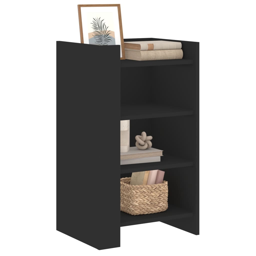 Skjenk svart 45x35x75 cm konstruert tre