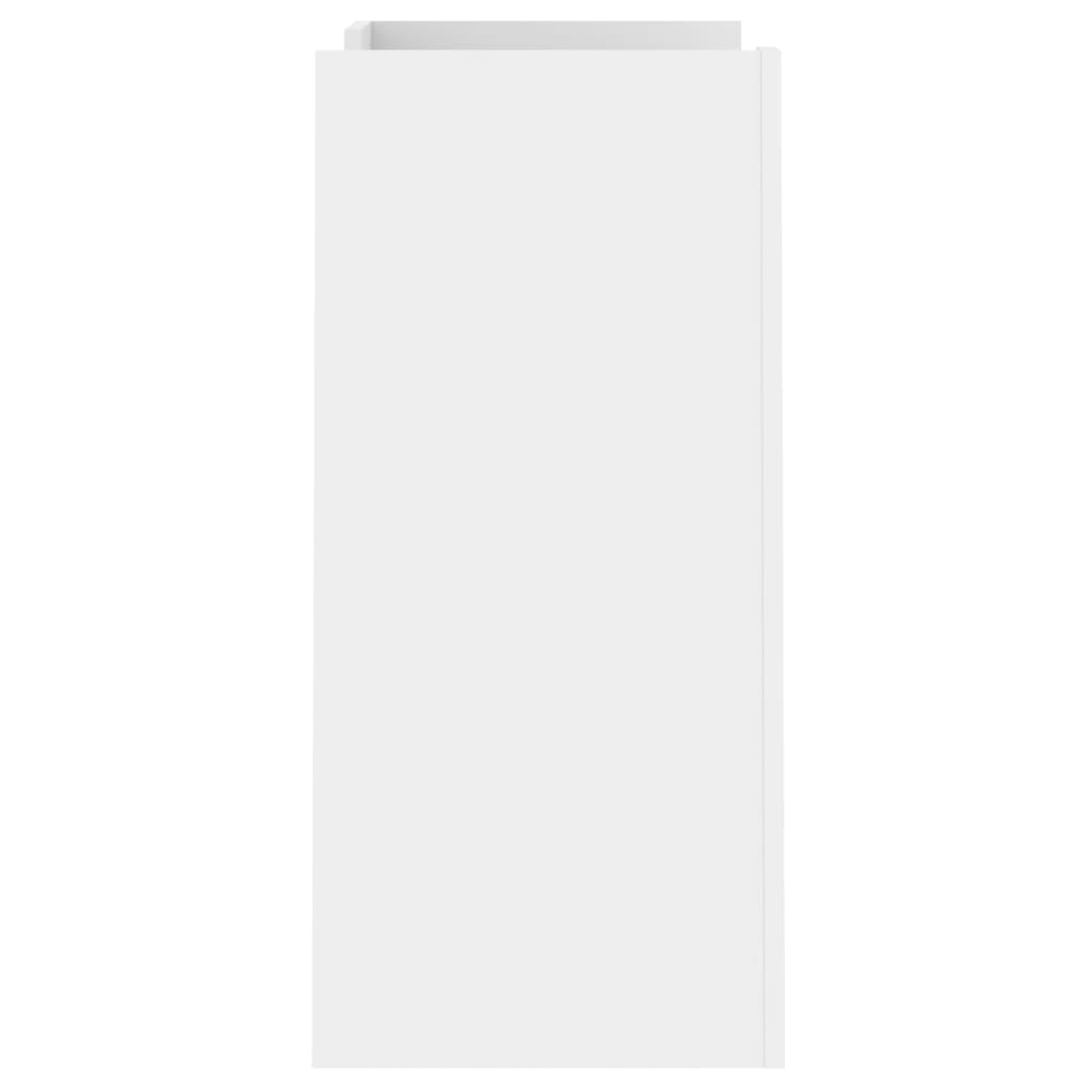 Skjenk hvit 73,5x35x75 cm konstruert tre