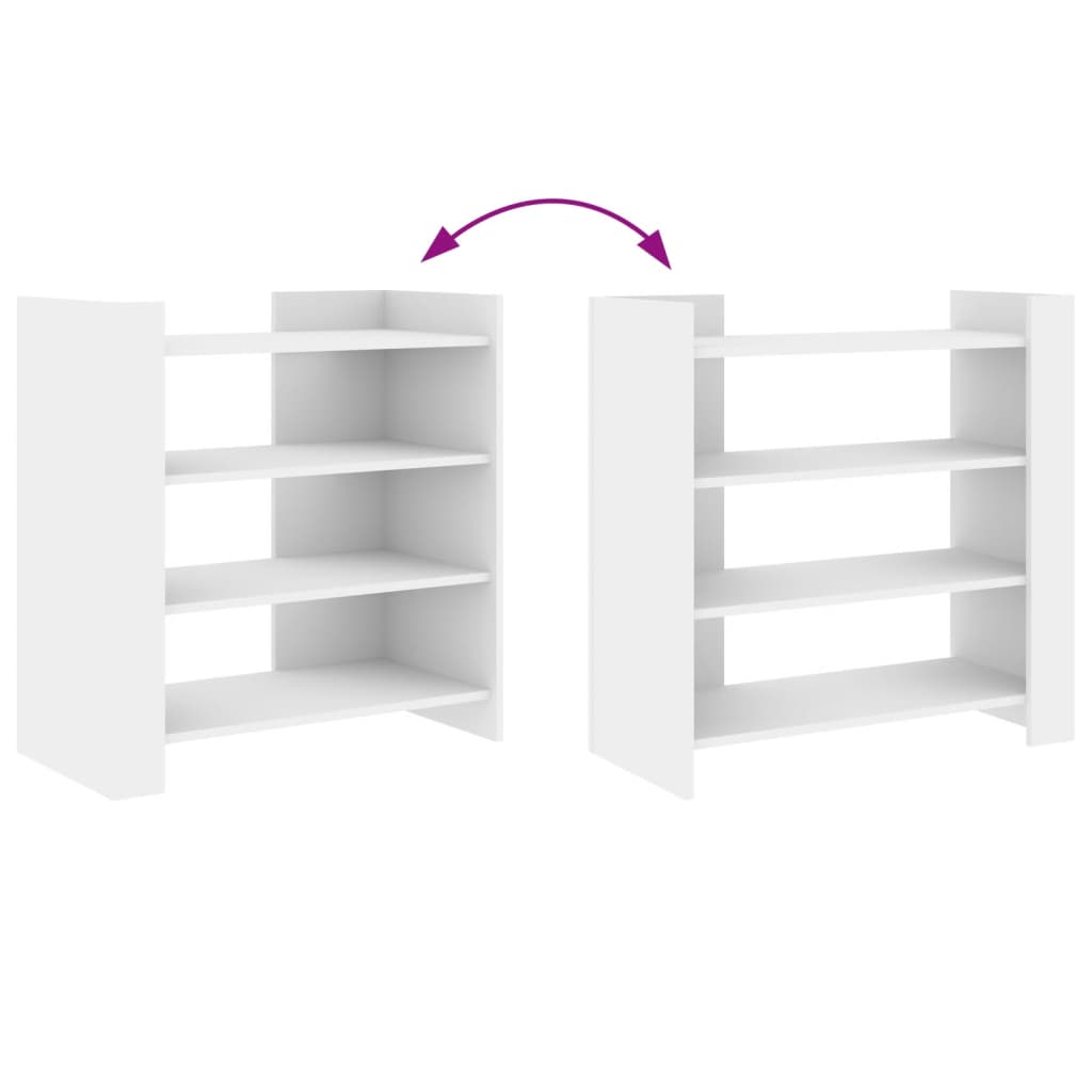 Skjenk hvit 73,5x35x75 cm konstruert tre