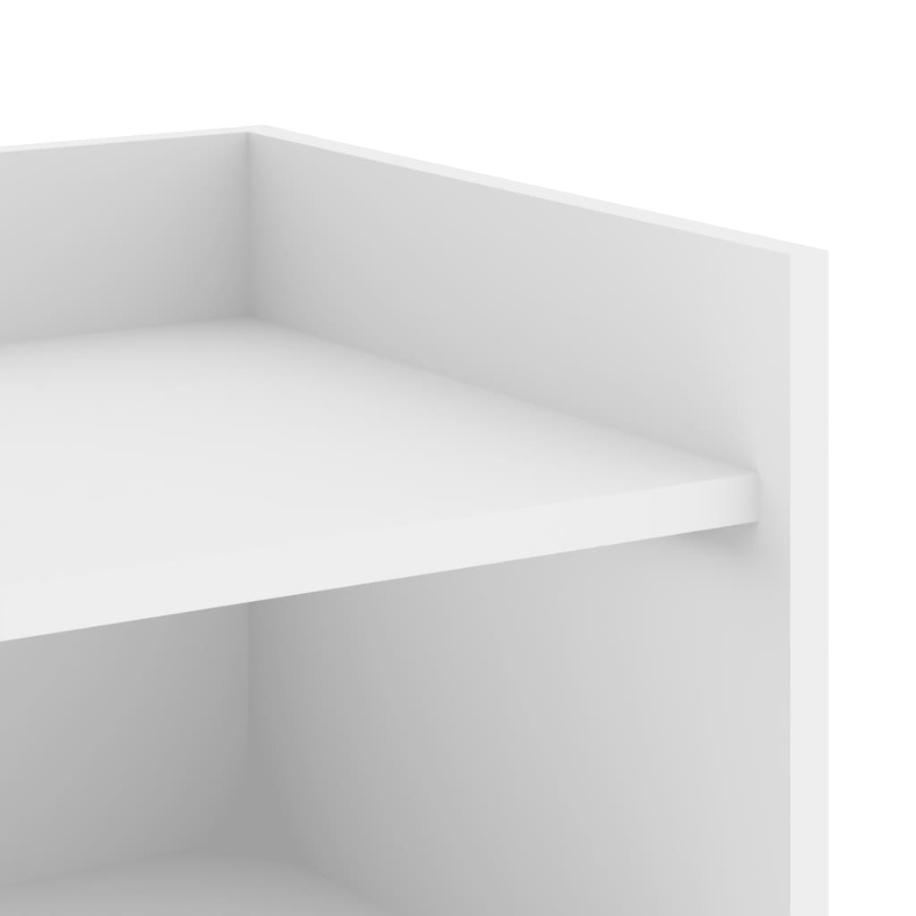 Skjenk hvit 73,5x35x75 cm konstruert tre