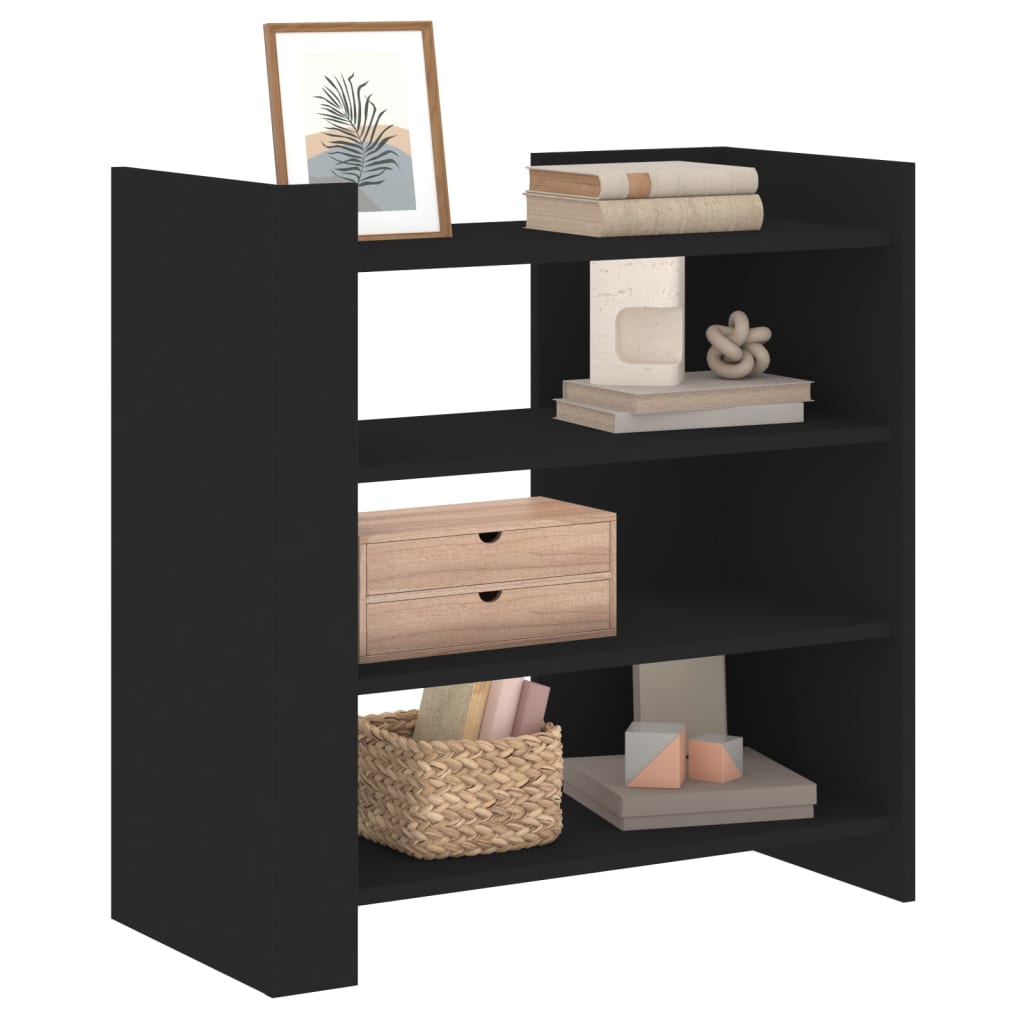 Skjenk svart 73,5x35x75 cm konstruert tre