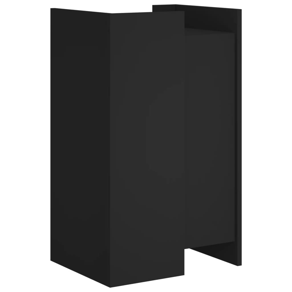 Skjenk svart 45x35x75 cm konstruert tre
