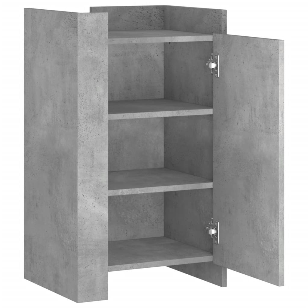 Skjenk betonggrå 45x35x75 cm konstruert tre