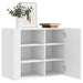 Veggskap hvit 75x35x60 cm konstruert tre