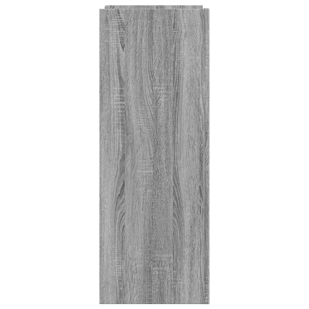 Skohylle grå sonoma 74,5x37,5x100 cm konstruert tre