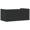 Vegghylle svart 70,5x35x30,5 cm konstruert tre