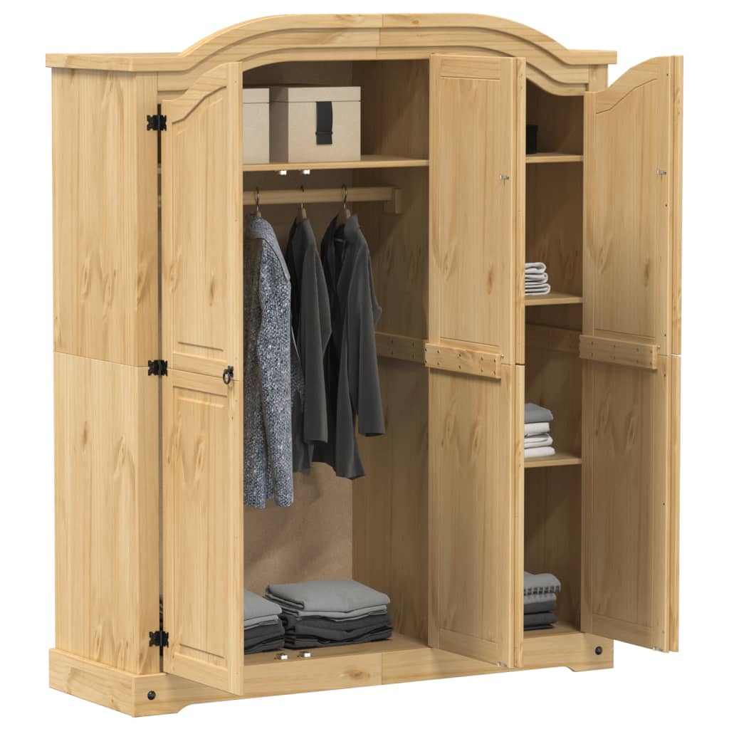Garderobe Corona 151,5x52x186 cm heltre furu