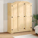 Garderobe Corona 151,5x52x186 cm heltre furu