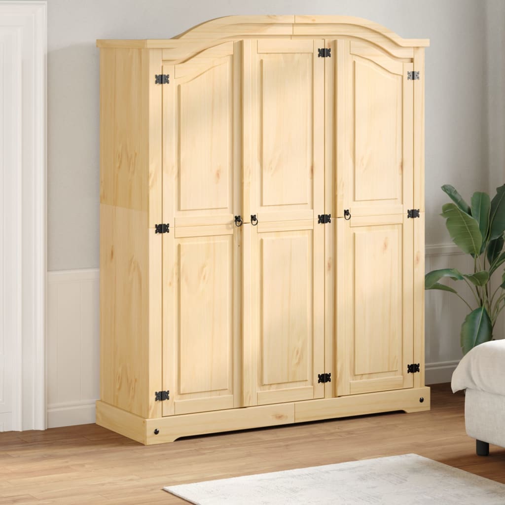 Garderobe Corona 151,5x52x186 cm heltre furu