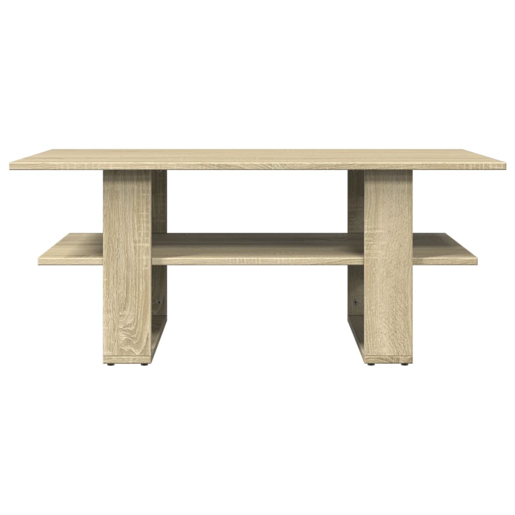 Salongbord sonoma eik 102x55x42 cm konstruert tre