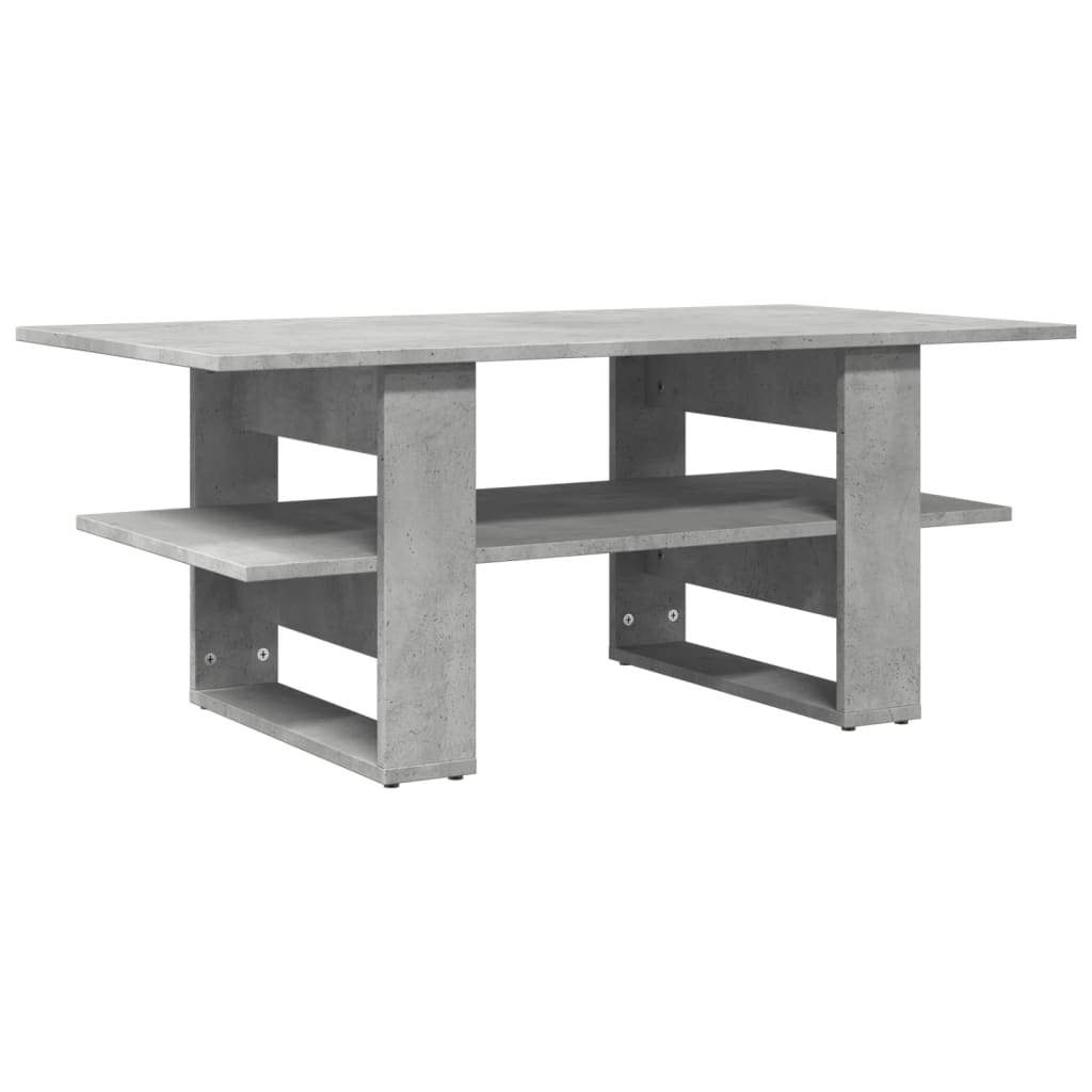 Salongbord betonggrå 102x55x42 cm konstruert tre