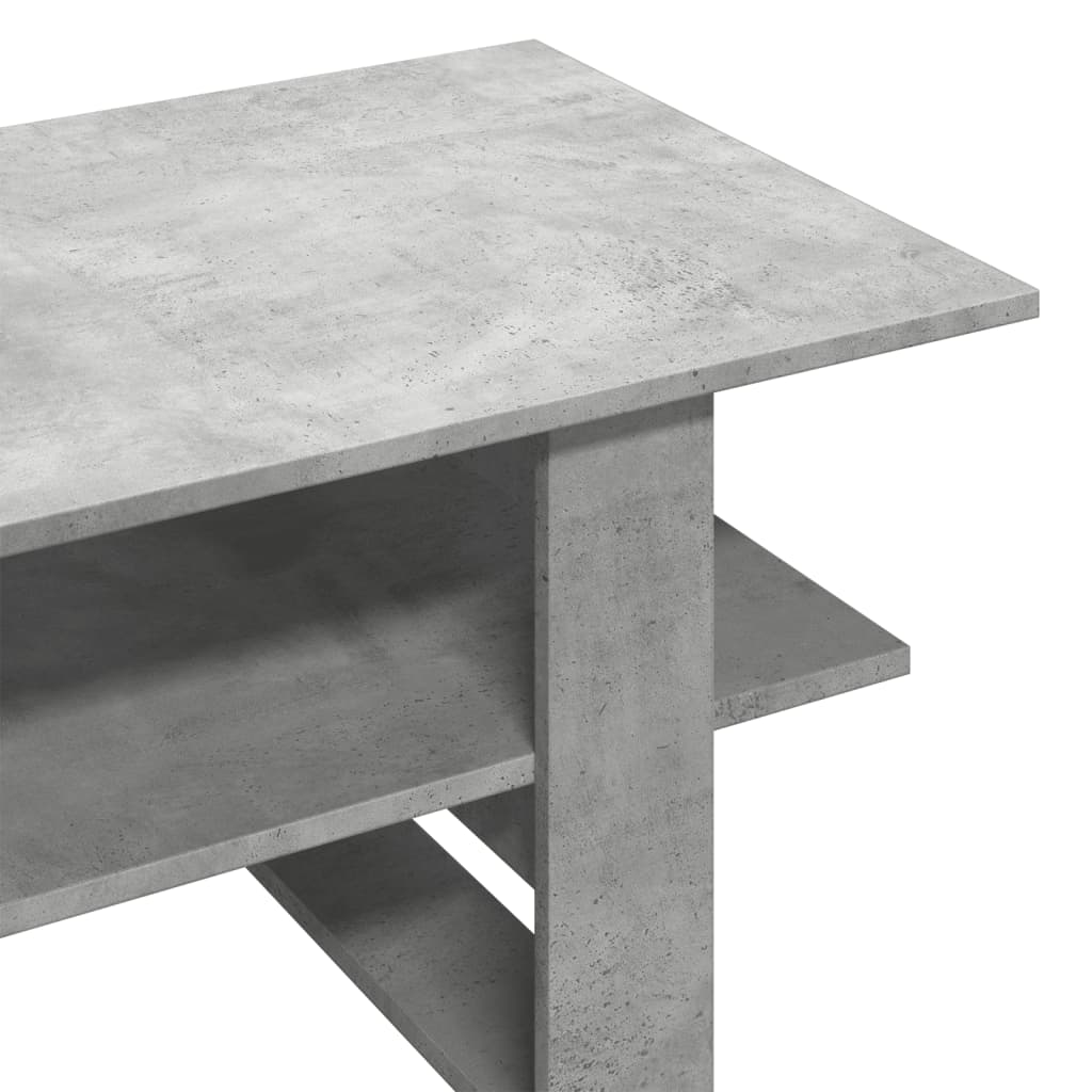 Salongbord betonggrå 102x55x42 cm konstruert tre