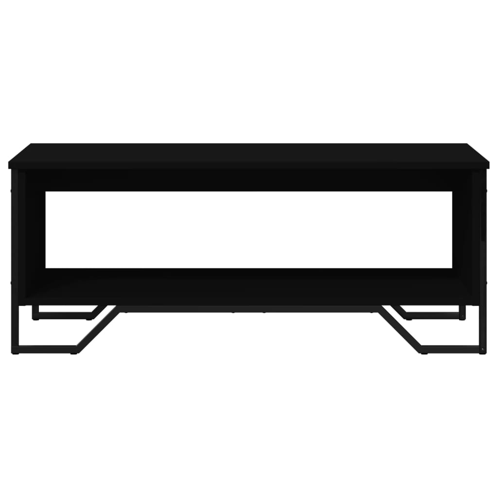 Salongbord svart 100x51x40 cm konstruert tre